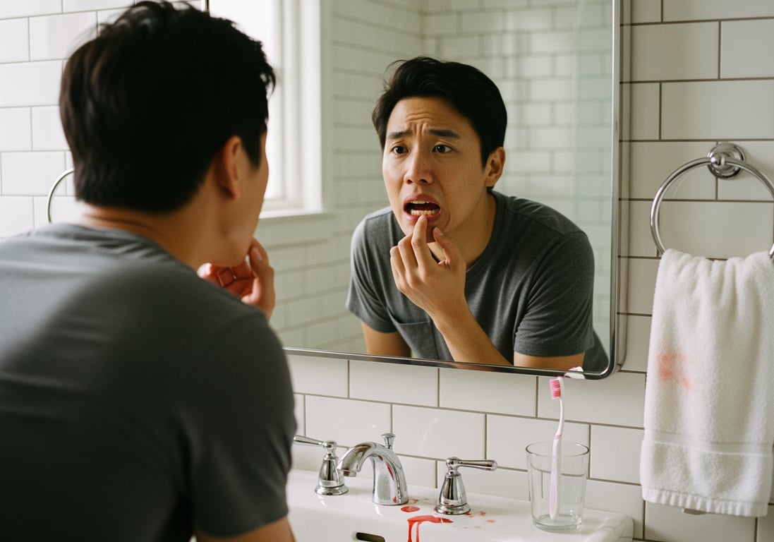 牙齦流血別再當火氣大！牙周病「停看壓」3步驟自我檢測，揪出微出血警訊