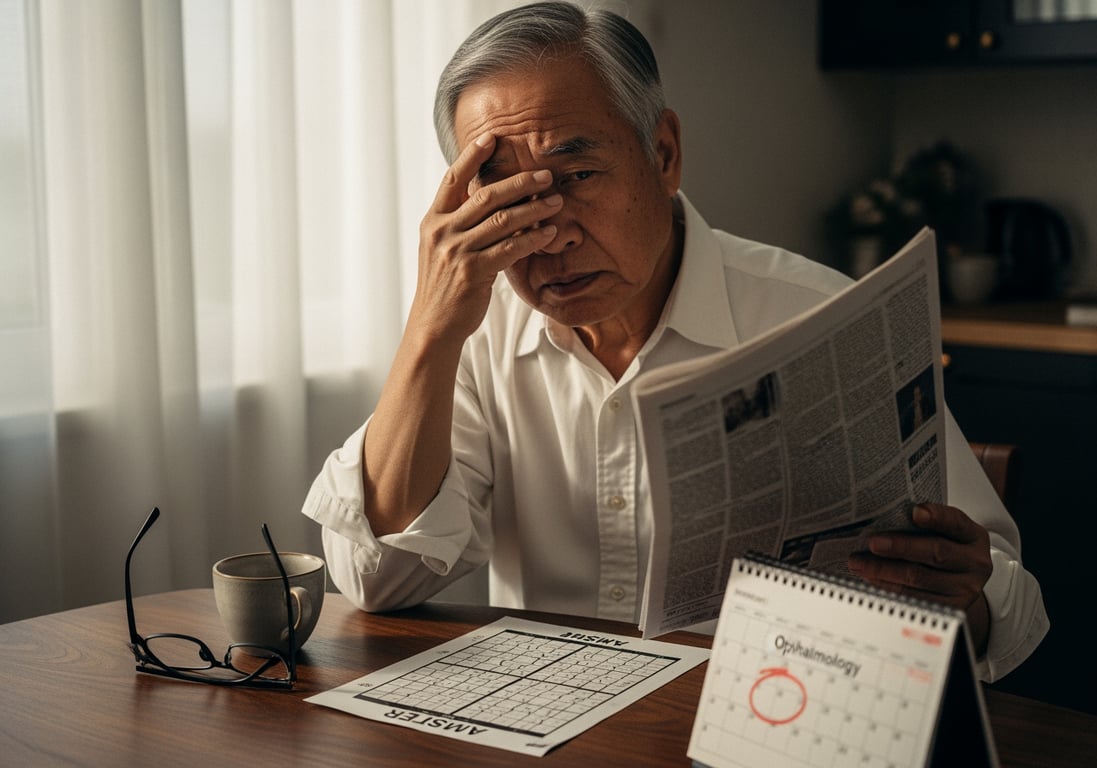 老年性黃斑部病變：60歲後每10年風險加倍，5大警訊不可忽視