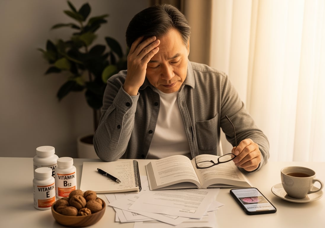 腦細胞營養支持指南：12 種關鍵營養素守護認知功能