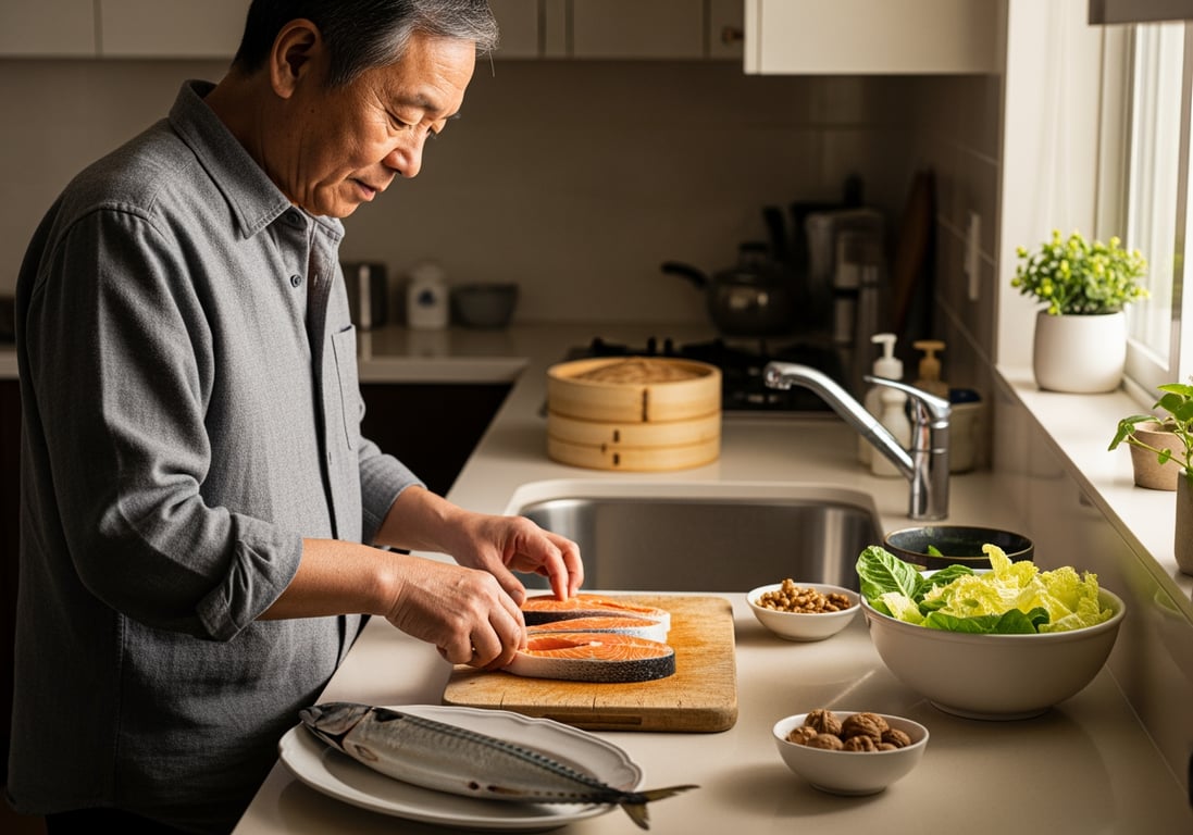 65 歲後多吃魚能延壽？哈佛研究：體內 Omega-3 濃度高者平均多活 2.2 年