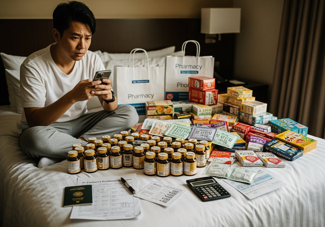 出國採購必看！食品藥品攜帶返臺數量限制完整解析（附常見NG案例）