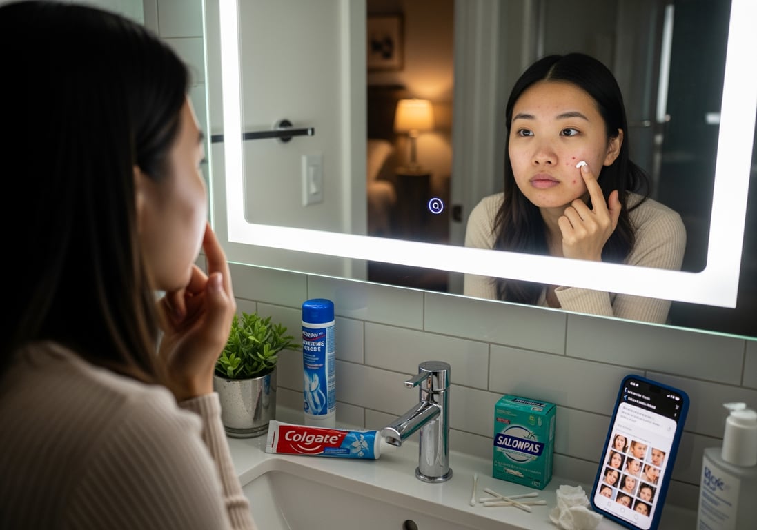 牙膏、撒隆巴斯能除痘？皮膚科醫師破解：當心刺激性皮膚炎